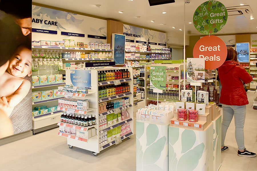 Chemist interior in Oswestry